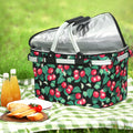 Alfresco Picnic Basket Folding Insulated Food Hamper Storage Bag