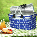 Alfresco Insulated Picnic Basket Folding Hamper Food Storage Bag