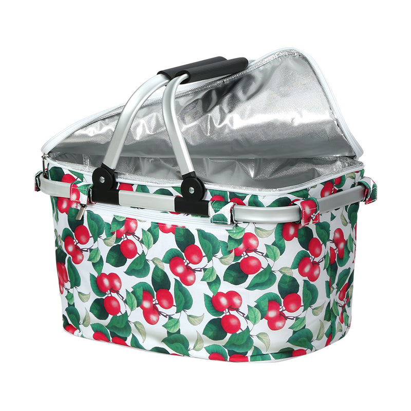 Alfresco Picnic Basket Folding Insulated Food Storage Hamper Bag