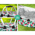 Alfresco Picnic Basket Folding Insulated Food Storage Hamper Bag