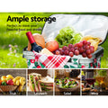 Alfresco Picnic Basket Folding Insulated Food Storage Hamper Bag