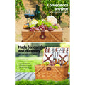 Picnic Basket Set 4 Person Wooden Cooler Bag Blanket Outdoor