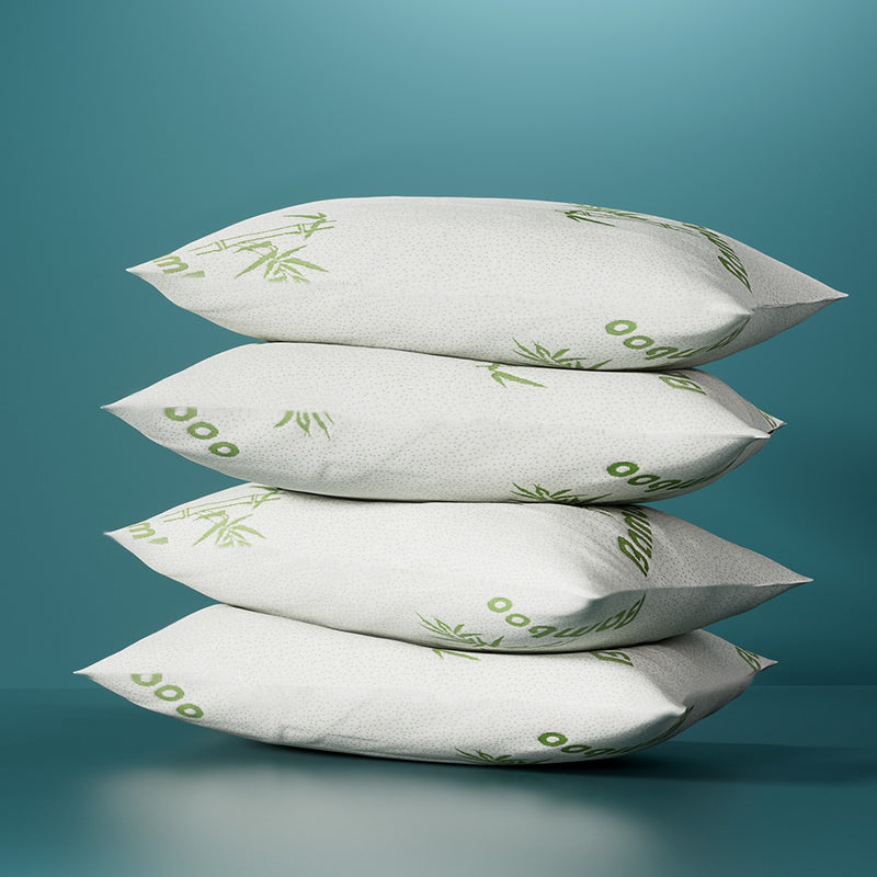 Giselle Bamboo Pillow 4 Pack Hotel Quality Standard