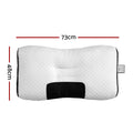 Giselle Contour Pillow Ergonomic Neck Support 48x73cm Memory Foam