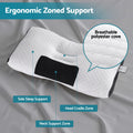 Giselle Contour Pillow Ergonomic Neck Support 48x73cm Memory Foam