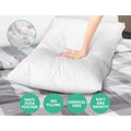 Giselle Duck Feather Down Pillow Twin Pack 2 Luxury Bedding