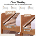 Giselle Double Bed Wedge Pillow For Headboard, Close Gap And Stop Pillows Sliding, Perfect For Dorm Or Tatami Reading, 25D Foam Mattress Gap Filler With 2 Side Pockets, Washable 110gsm Cover