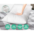 Giselle Goose Feather Down Pillow Twin Pack 50x75cm