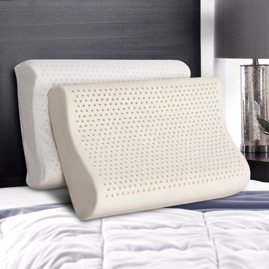 Giselle Natural Latex Pillow 2-Zone Twin Pack