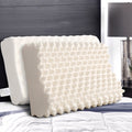 Giselle Natural Latex Pillow Twin Pack QUEEN Size