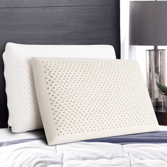 Giselle Natural Latex Pillow Twin Pack Classic