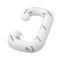 Giselle Bedding Pregnancy Pillow for Side Sleepers C-Shaped Body Pillow with Bamboo Fiber Cover, Maternity Pillow for Full Body Support, Belly and Waist Comfort
