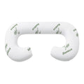 Giselle Bedding Pregnancy Pillow for Side Sleepers C-Shaped Body Pillow with Bamboo Fiber Cover, Maternity Pillow for Full Body Support, Belly and Waist Comfort