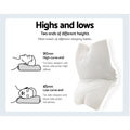 Giselle Memory Foam Cervical Pillow Butterfly Neck Support White