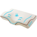 Giselle Memory Foam Cervical Pillow Butterfly Neck Support White