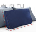 Giselle Memory Foam Neck Pillow Cervical Butterfly Ergonomic Navy