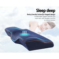 Giselle Memory Foam Neck Pillow Cervical Butterfly Ergonomic Navy