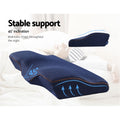 Giselle Memory Foam Neck Pillow Cervical Butterfly Ergonomic Navy