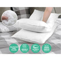 Giselle Bed Pillows 4 Pack 50x90cm Hotel Quality White