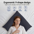 Giselle V Shape Body Pillow Nursing Pregnancy Cushion Grey