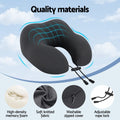 Giselle Travel Neck Pillow U-Shape Memory Foam Plane Car Cushion