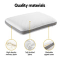 Giselle Memory Foam Pillow Standard Size White