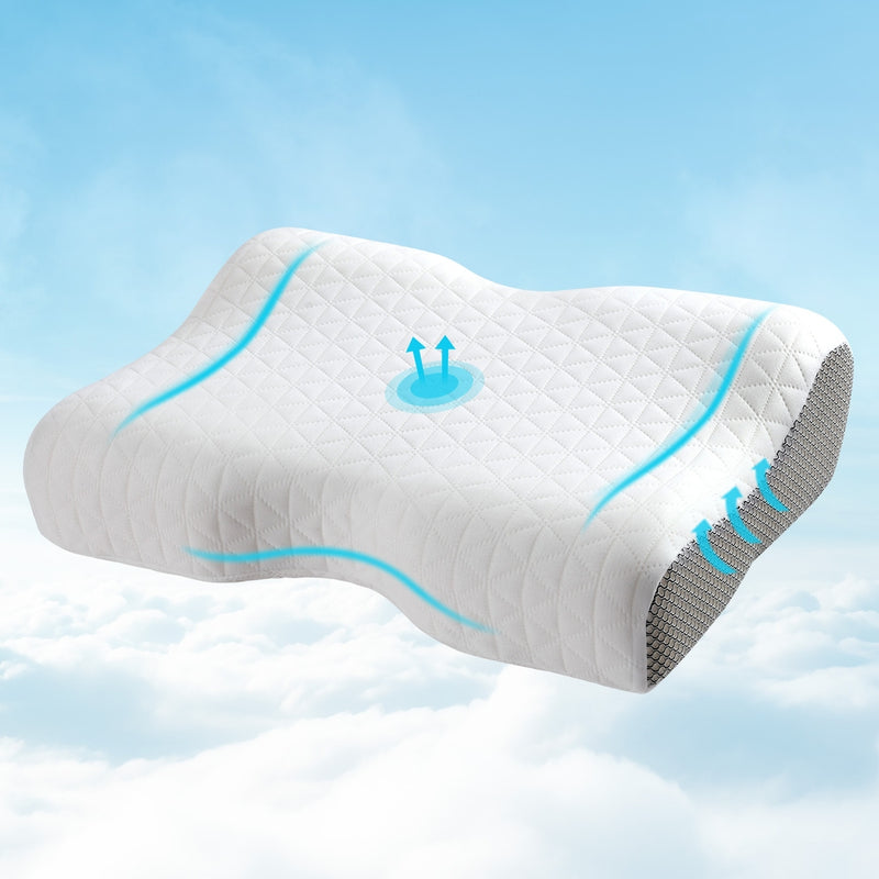 Giselle Memory Foam Contour Neck Pillow Orthopedic