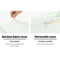 Giselle Memory Foam Neck Roll Pillow Bamboo Cover