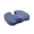 Giselle Memory Foam Seat Cushion Blue Chair Pad Back Pain Relief