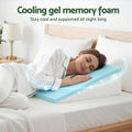 Giselle Wedge Pillow Gel Memory Foam Bamboo Cover Ergonomic