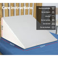 Giselle Wedge Pillow White Memory Foam Support