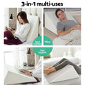 Giselle Wedge Pillow White Memory Foam Support