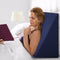 Giselle Bedge Pillow Blue Memory Foam Support