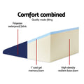 Giselle Bedge Pillow Blue Memory Foam Support