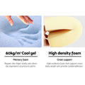 Giselle Bedge Pillow Blue Memory Foam Support