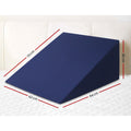 Giselle Wedge Pillow Blue Twin Pack Memory Foam Support