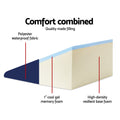 Giselle Wedge Pillow Blue Twin Pack Memory Foam Support