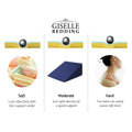 Giselle Wedge Pillow Blue Twin Pack Memory Foam Support