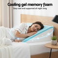 Giselle Wedge Pillow Grey Memory Foam Support