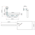 Artiss Floating Pipe Shelf Set 2 Industrial DIY Wall Mount IVOR