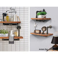 Artiss Floating Pipe Shelf Set 2 Industrial DIY Wall Mount IVOR