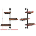 Artiss Floating Pipe Shelf 3 Tier DIY Industrial