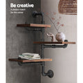 Artiss Floating Pipe Shelf 3 Tier DIY Industrial