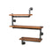 Artiss Floating Pipe Shelf 3 Tier DIY Industrial