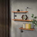 Artiss Floating Pipe Shelf 3 Tier DIY Industrial