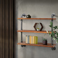 Artiss Floating Pipe Shelf 3 Tier DIY Industrial