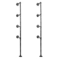 Artiss DIY Floating Pipe Shelf Metal Brackets Set of 2