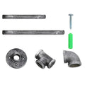 Artiss DIY Floating Pipe Shelf Metal Brackets Set of 2