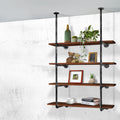 Artiss DIY Floating Pipe Shelf Metal Brackets Set of 2