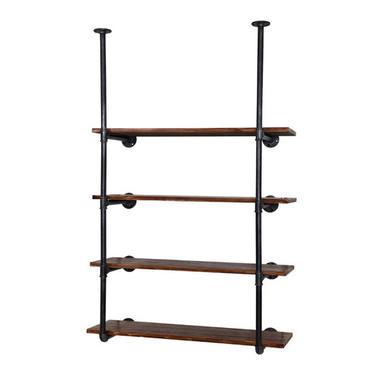 Artiss 4 Tier DIY Pipe Bookshelf Industrial INGE